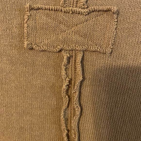 We The Free Brownish Mustard Grungy Lagenlook Top Size Medium - Picture 5 of 5